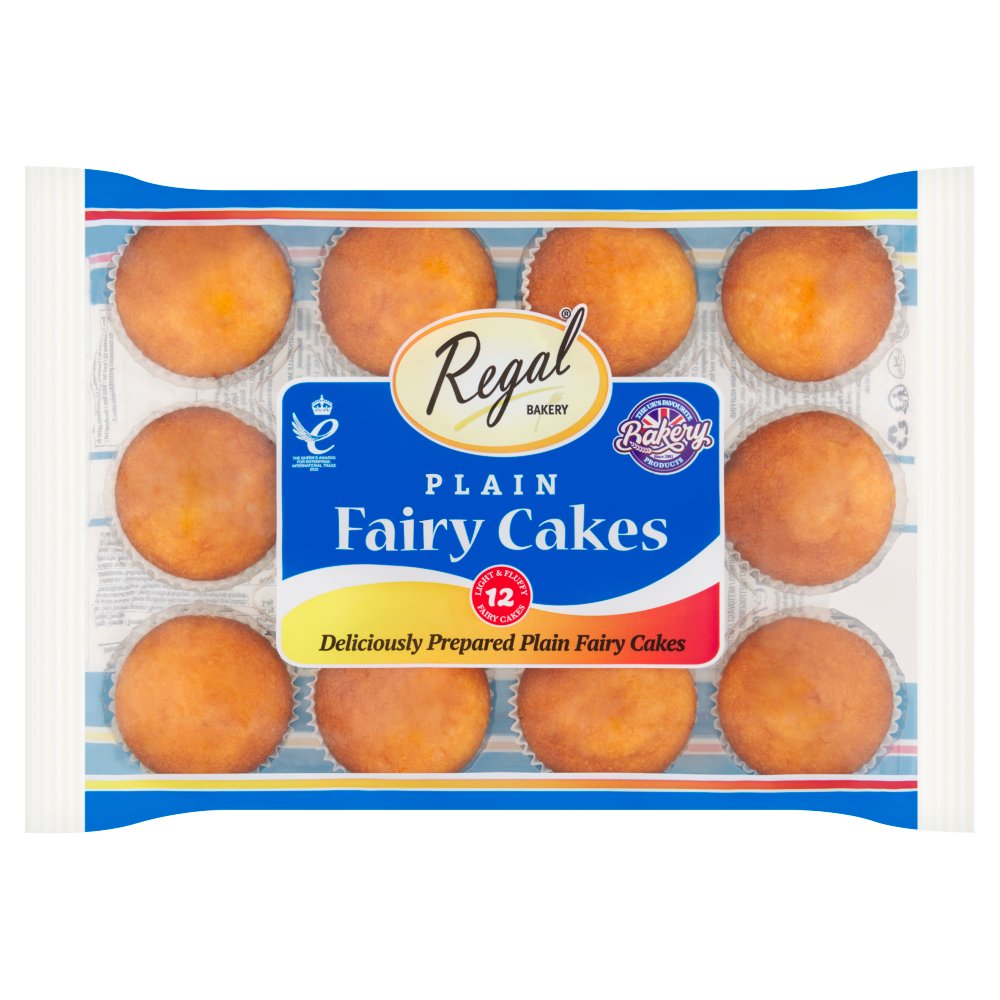 Regal Bakery 12 Plain Fairy Cakes 280g 12pk × 12