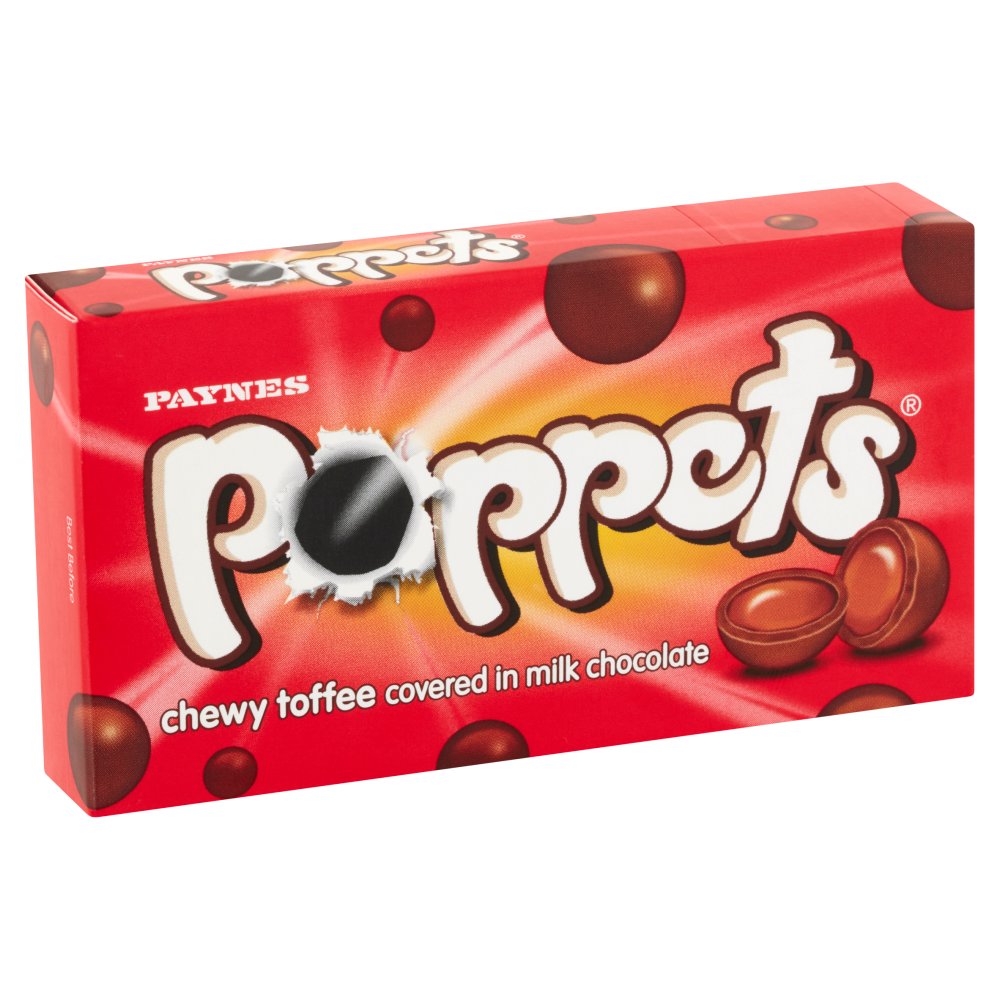 Poppets Chewy Toffee Covered in Milk Chocolate 45g