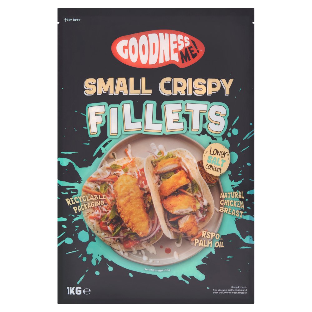 Goodness Me! Small Crispy Fillets 1kg 1Kg × 10
