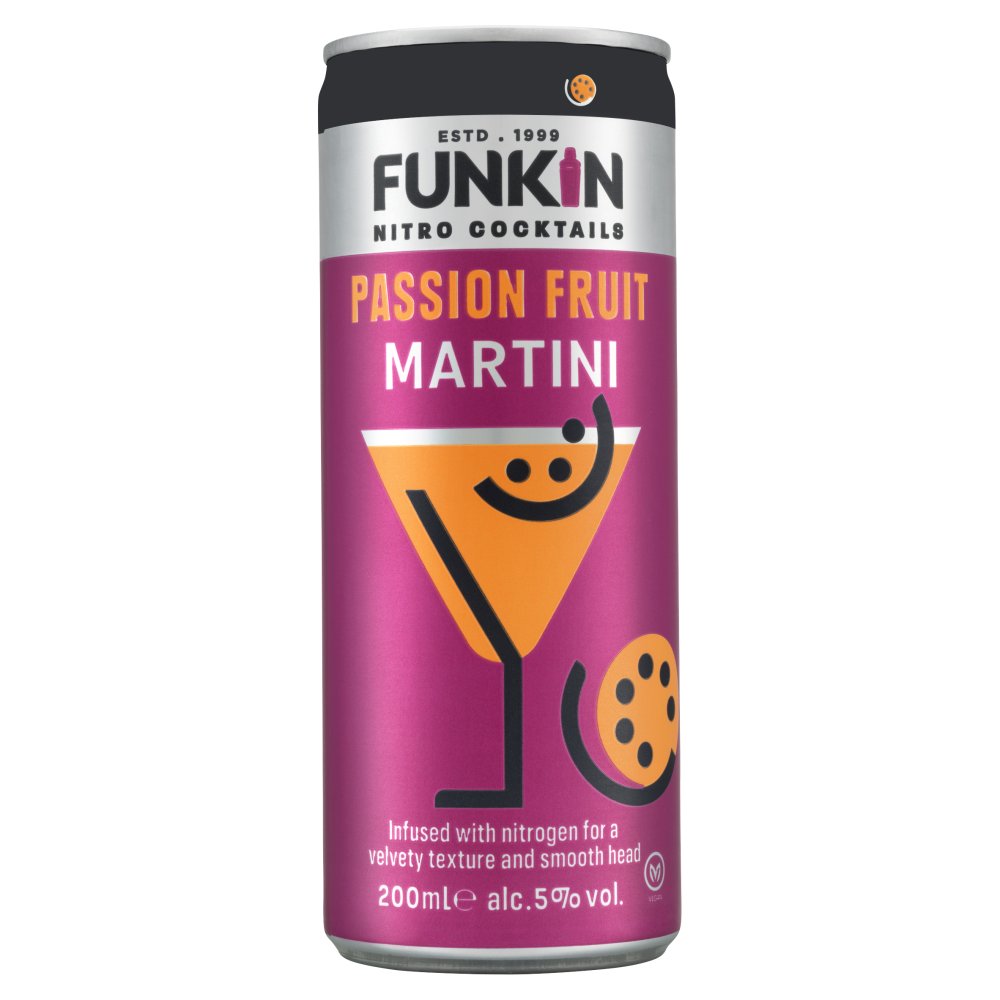 Funkin Nitro Cocktails Passion Fruit Martini 200ml 200ml × 12 × 1