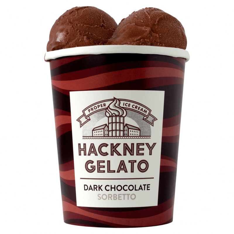Hackney Gelato Dark Chocolate Sorbet 6x460ml