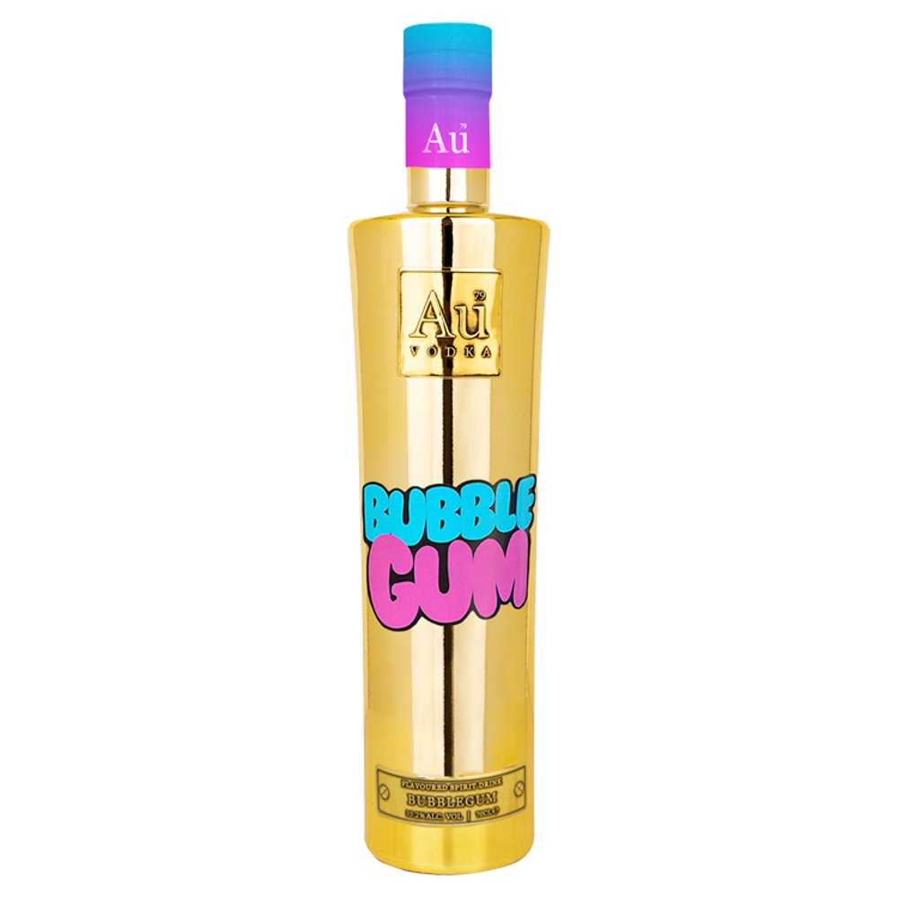 Au Vodka Bubble Gum Flavoured Spirit Drink 70cl 70Cl × 1