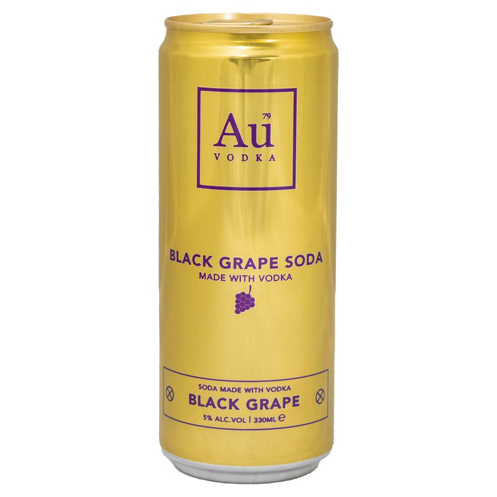 Au Vodka Black Grape Soda 330ml 33Cl × 12 × 1