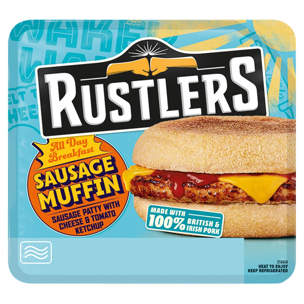 Rustlers All Day Breakfast Sausage Muffin 155g 177g × 1