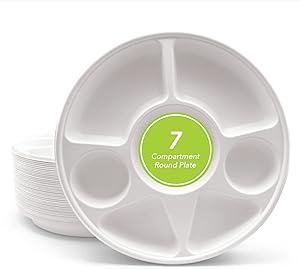 7'' Bagasse Classic Plate 1x50's