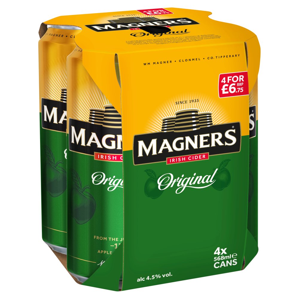 Magners Irish Cider Original 4 x 568ml 568ml × 6 × 1
