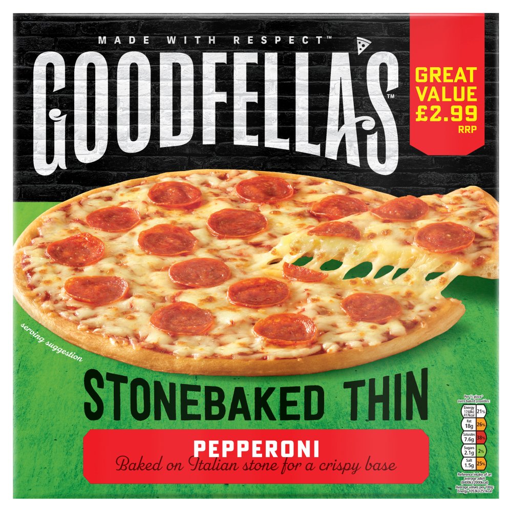 Goodfella's Stonebaked Thin Pepperoni 332g 332g × 1
