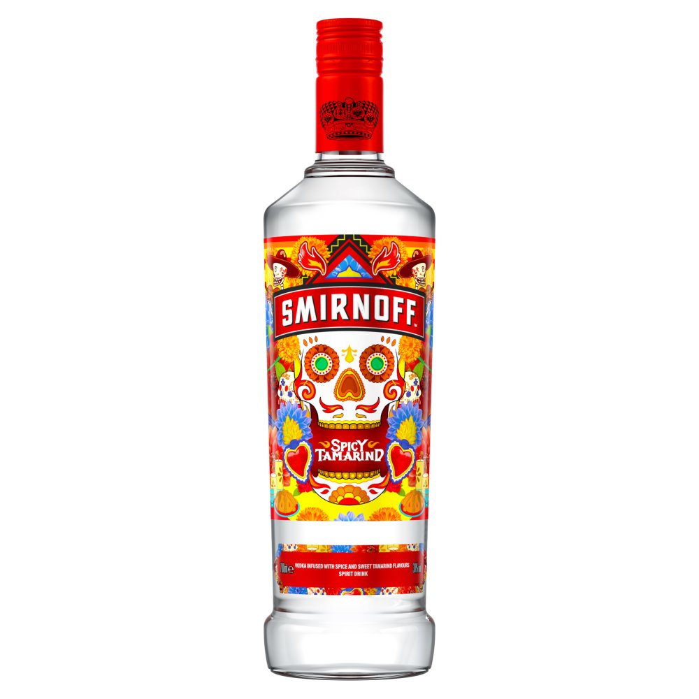 Smirnoff Spicy Tamarind Flavoured Vodka 30% vol 70cl Bottle 70Cl × 6