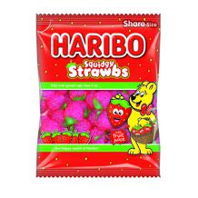 Haribo Squidgy Strawbs Bags 12x160g E