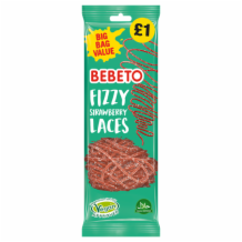 Bebeto Fizzy Strawberry Laces 12x160g (4)