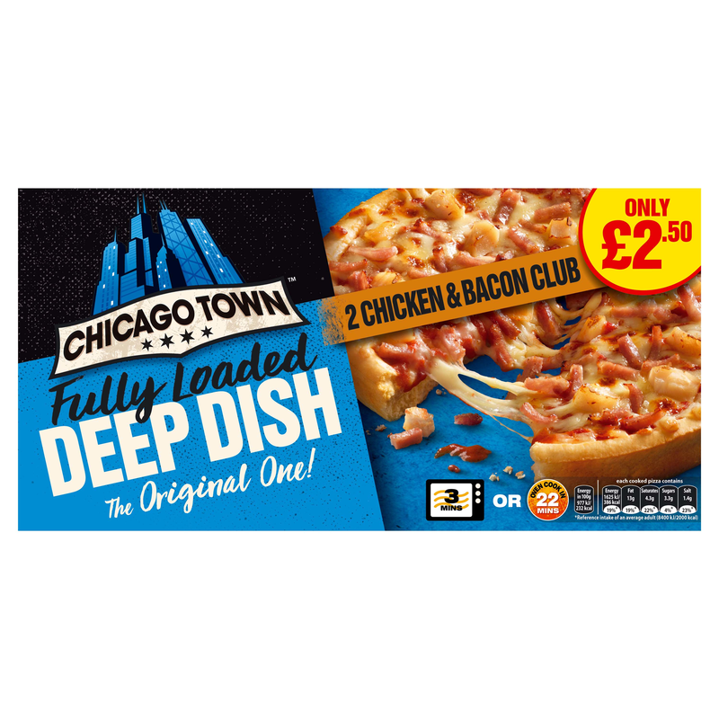 PM 2.50 Chicago Town Chicken & Bacon Club 13cm 12x332g