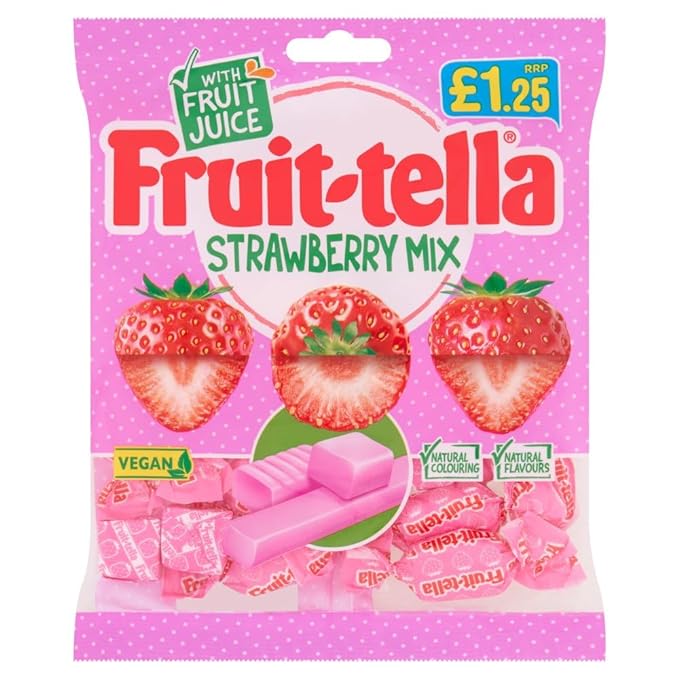 Fruittella Strawberry Mix Vegan 12x135g