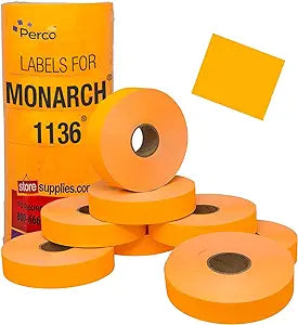 Cti Orange Pricing Labels 1x10k