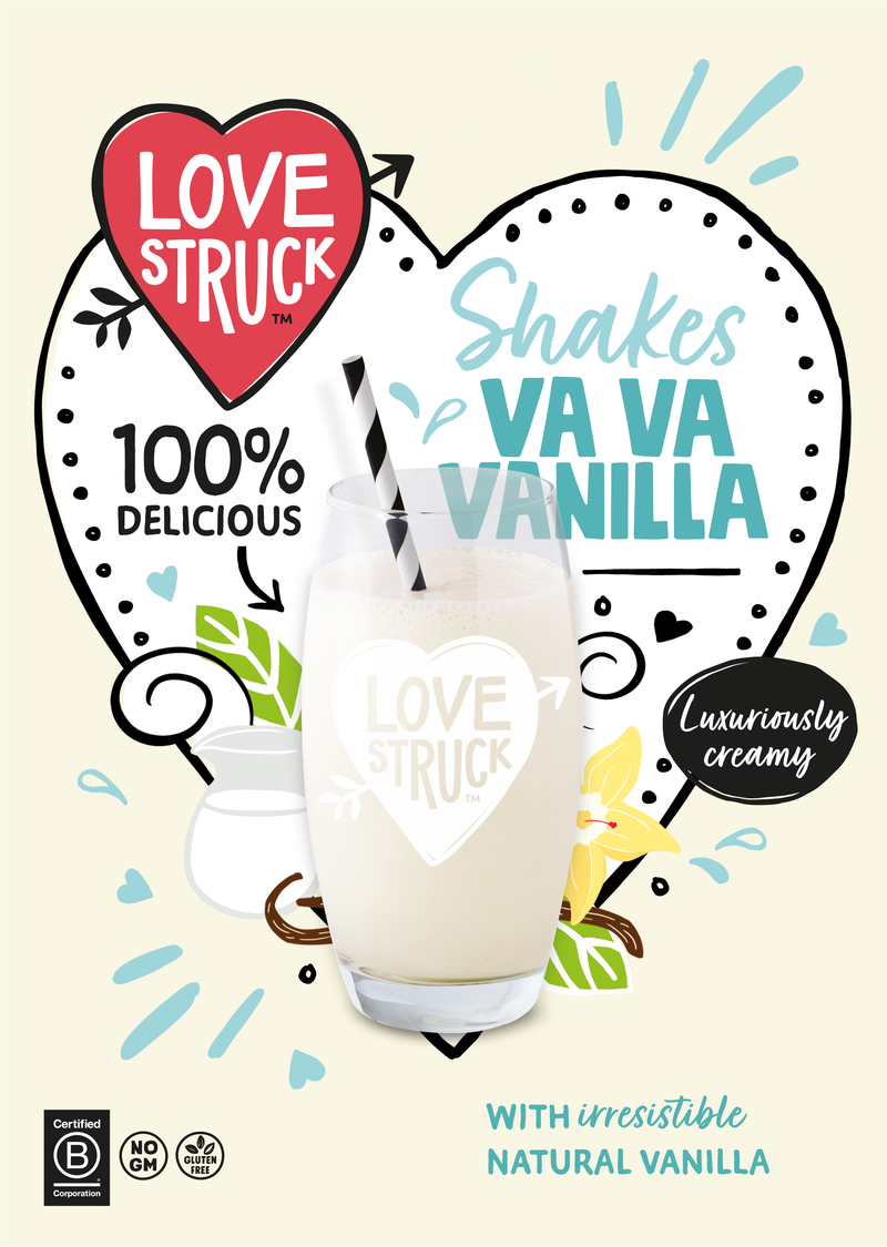 Love Struck MILKSHAKE Vanilla (Vava Vanilla) 25x160g