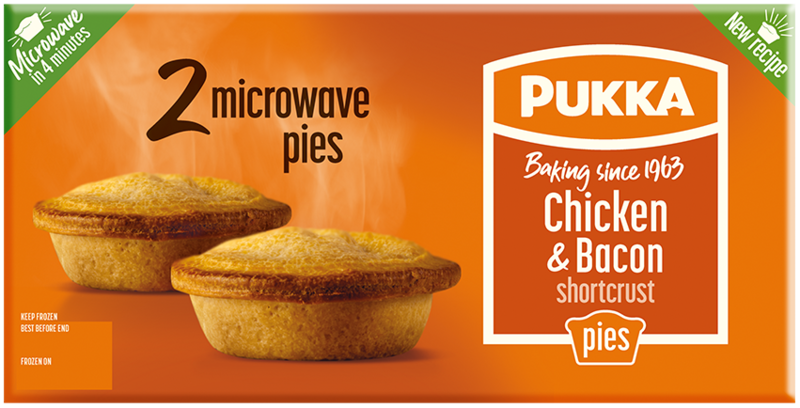 Pukka Pie Chicken & Bacon 2's 8x2x170g