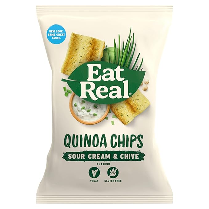 Eat Real Quinoa Chips Sour Cream & Chive 10x90g