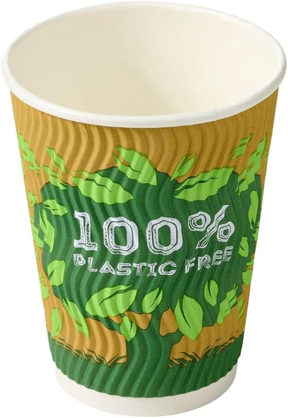 Caterpack Enviro Ripple Cups Plastic Free 1x12Oz
