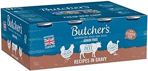 Butchers Dog Food Chicken In Gravy 12x400g