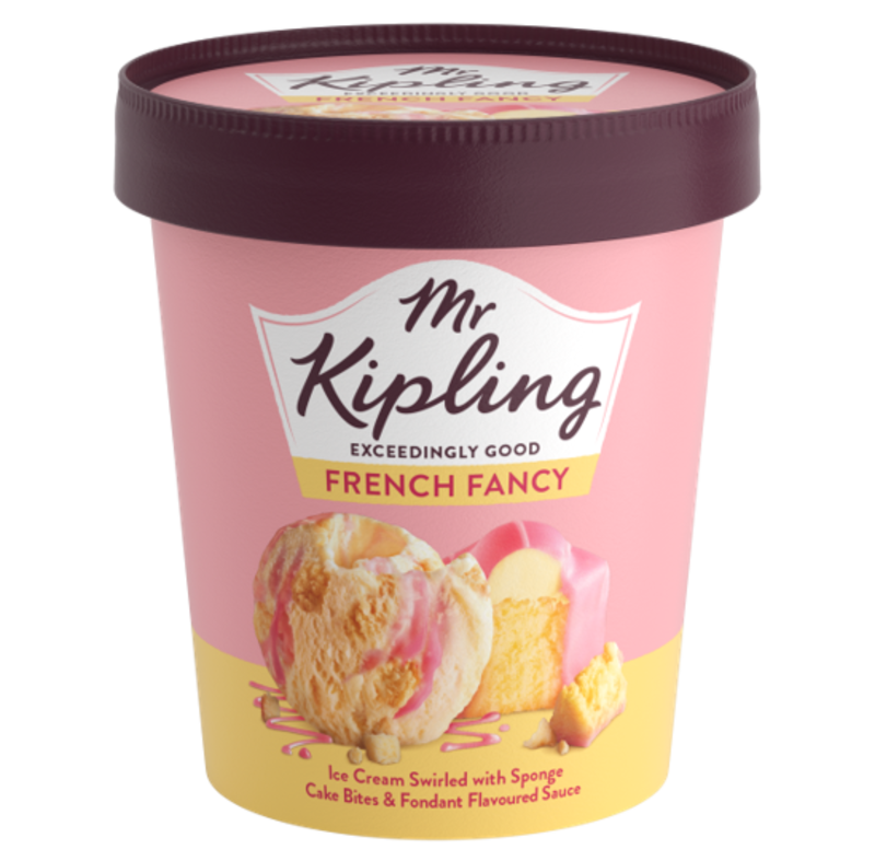 Mr Kipling French Fancy Ice Cream Tub 6x475ml