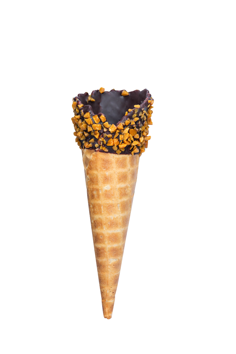 M/A Single Salted Caramel dipped waffle cone 1scp 1X90