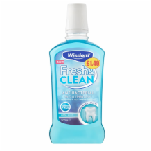 Wisdom Fresh & Clean Mouthwash 8x500ml