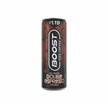 Boost Coffee Double Espresso Can 12x250ml
