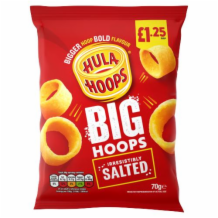 Hula Hoops Orig Salted 20x70g