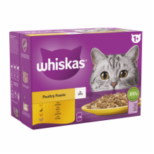 Whiskas + Cat Pouches Poultry Feasts In Jelly ' 4x85g