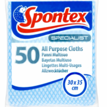 Spontex Specialist All Purpose Cloths Mixed 1x50's