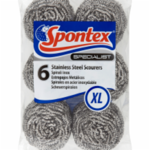 Spontex Specialist Stainless Steel Scourer 1x6's