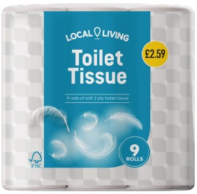 Local Living Toilet Tissue 5x9 Roll