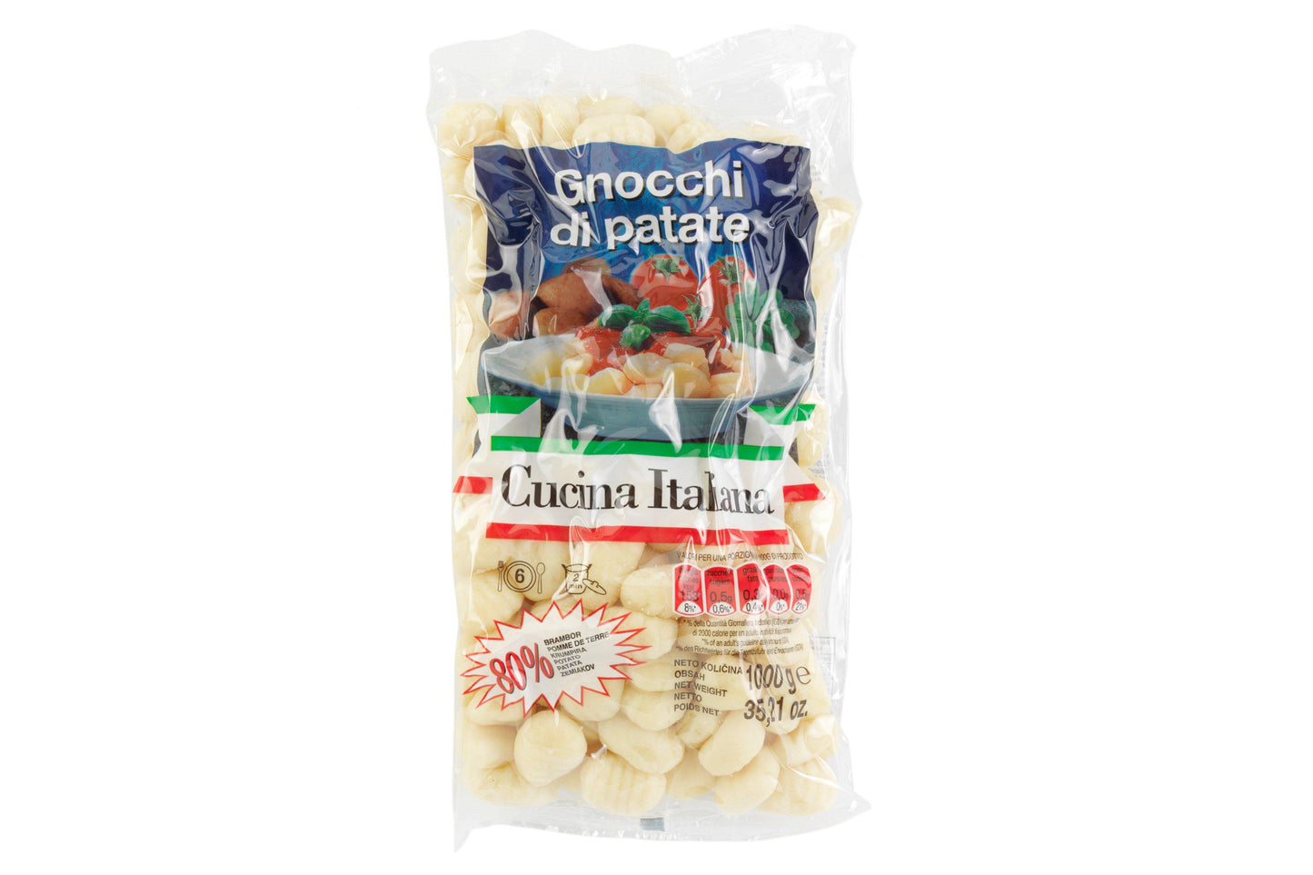 Authentic Italian Fresh Gnocchi 3 x 1kg Ready Meals Asetena Pa