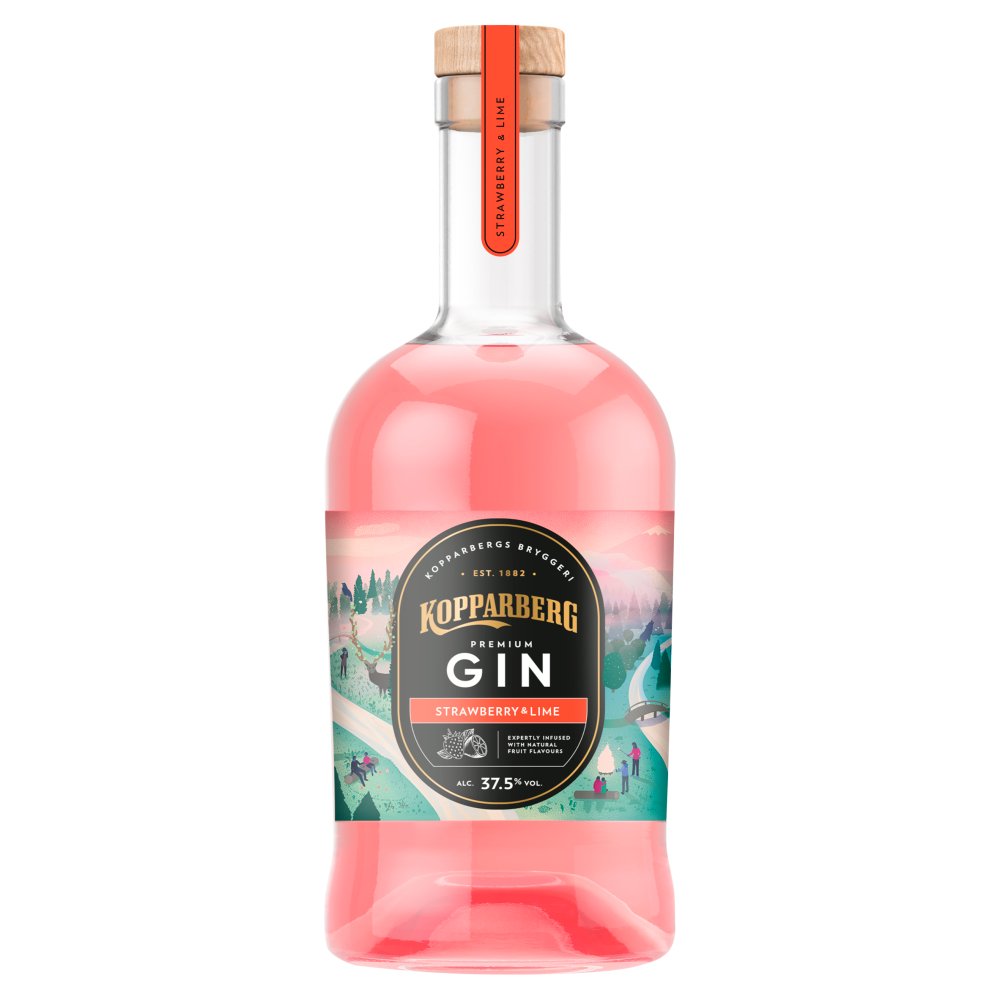 Kopparberg Gin Strawberry & Lime 70cl 70Cl × 6