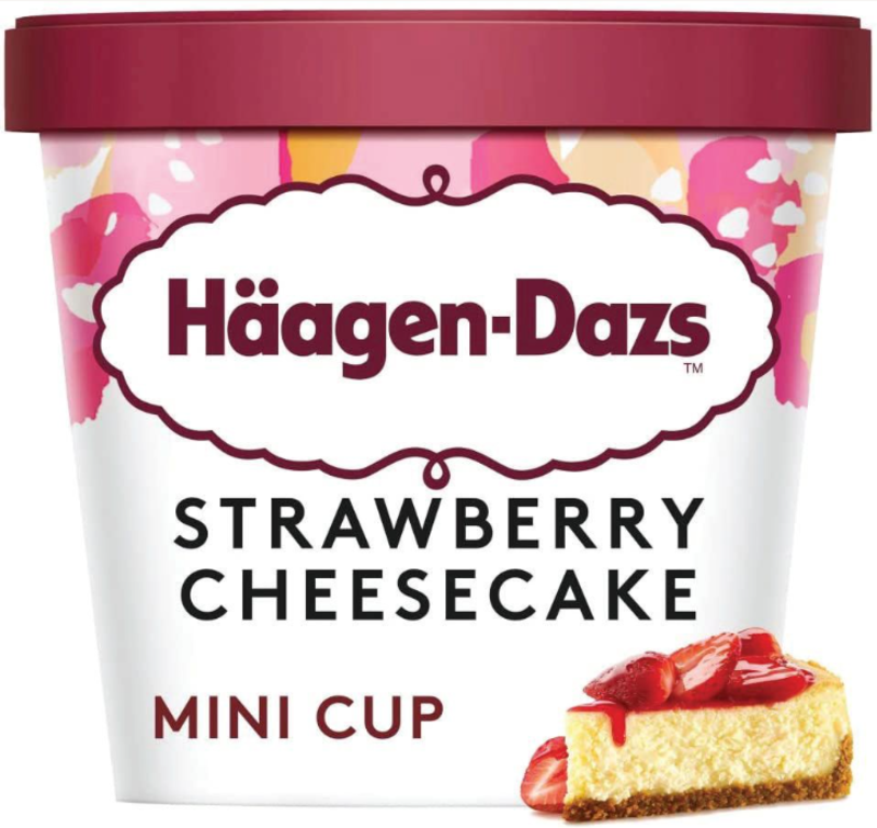 Haagen-Dazs Strawberry Cheesecake Minicups 24x95ml 24x95ml