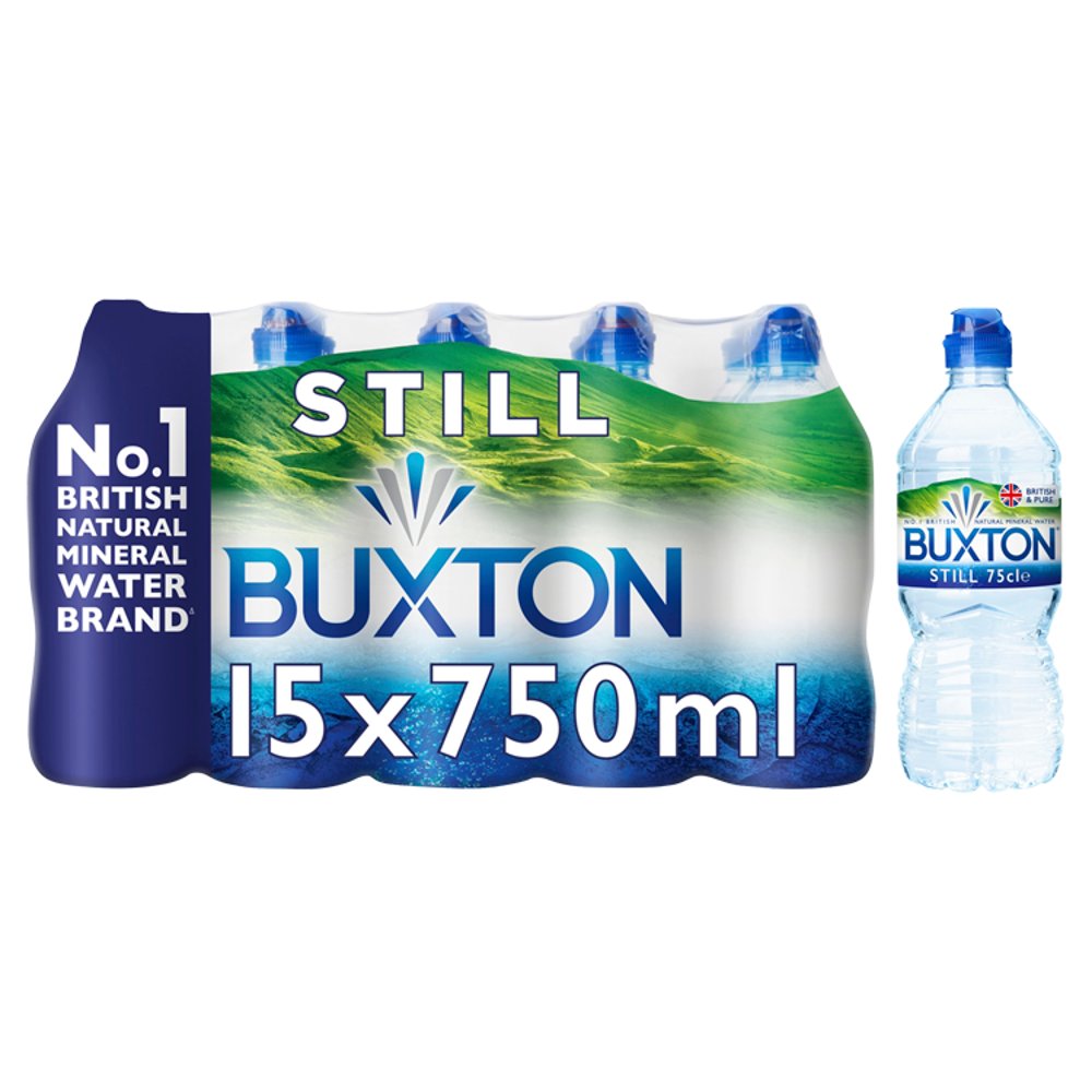 Buxton Water S Cap Shrink 15x75cl
