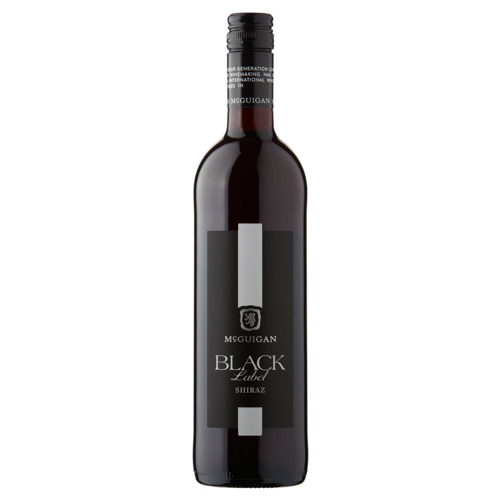McGuigan Black Label Shiraz Australian Red Wine 75cl 75Cl × 6