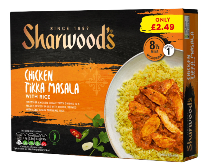 PM2.49 Sharwood Chicken Tikka Masala 6x375g