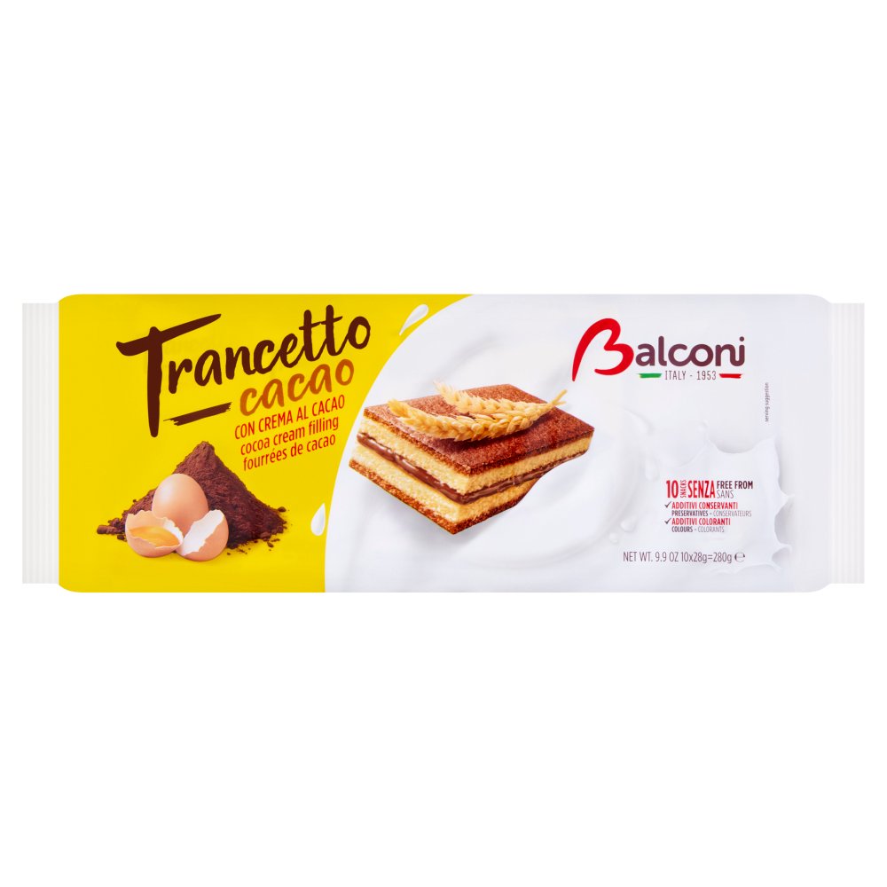 Balconi Trancet Cacao 10 x 28 = (280g) 280g × 1