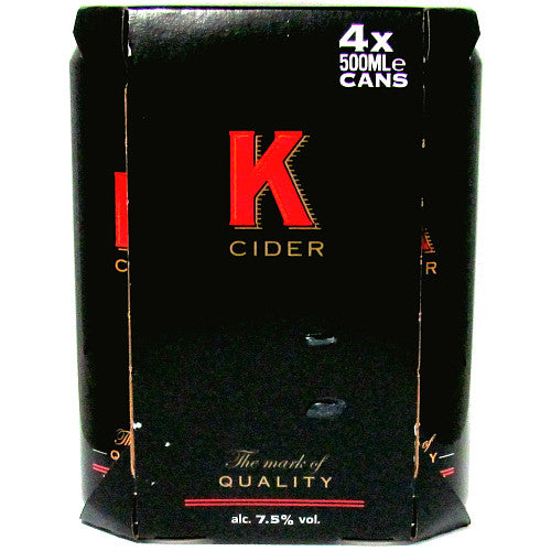 K Cider Cans 4 x 500ml 500ml × 6 × 1