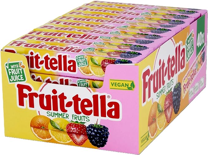 Fruitella Summer Fruit Stk Veg 40x41g(8)