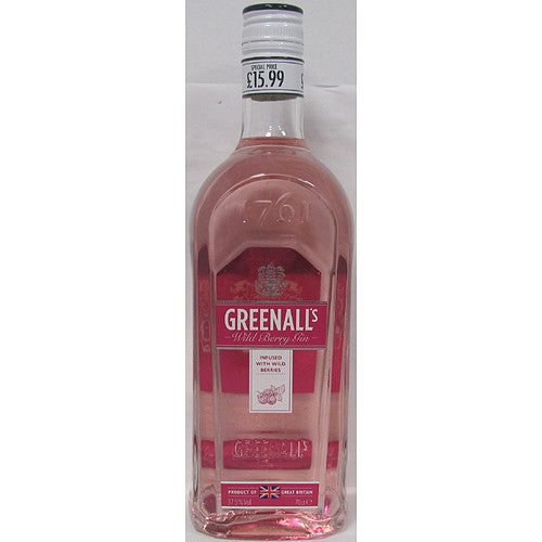 Greenalls Wild Berry Gin PM £15.99 70Cl × 6