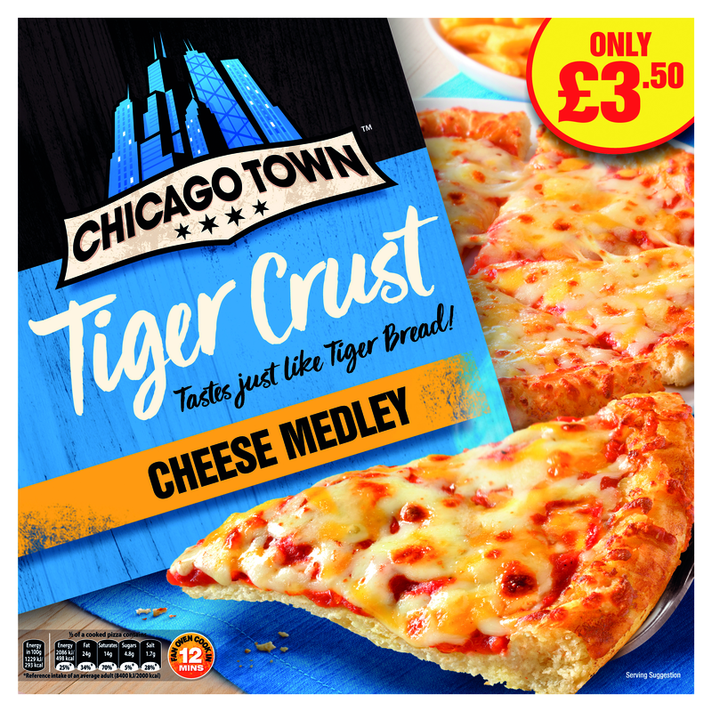 PM£3.50 Chicago Town Tiger Crust Cheese 10x305g
