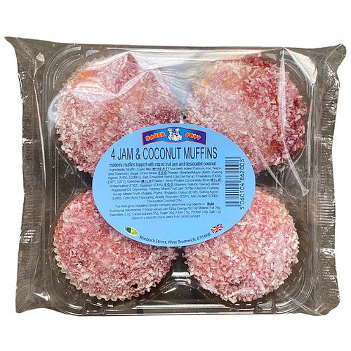 Baker Boys Jam And Coconut Muffins 4pk × 1