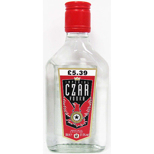 Imperial Czar Vodka PM £5.39 37.5% 20Cl × 12