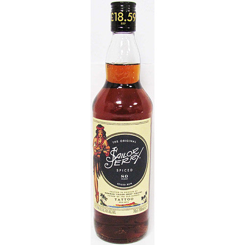Sailor Jerry Spiced Rum PM £18.59 40% 70Cl × 6