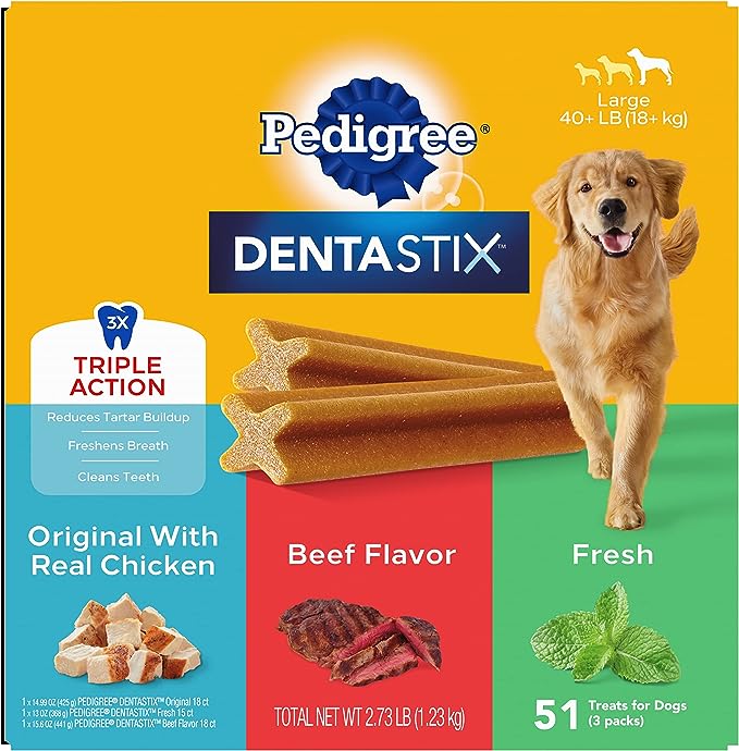 Pedigree Dentastix Dental Chew Sticks Std Pack 18x77g