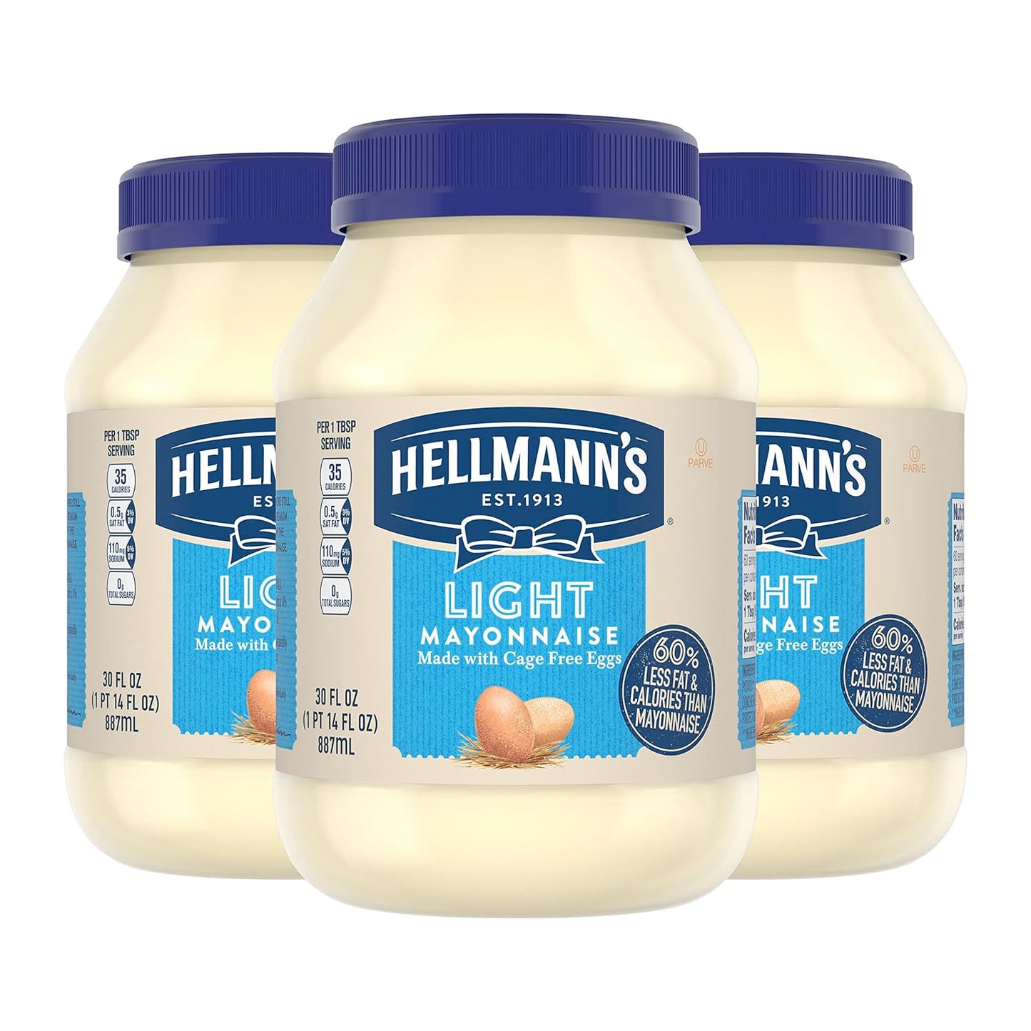 Hellmann's Real Mayonnaise Light 6x400g