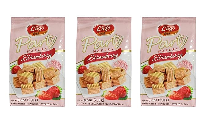 Lago Wafer Strawberry & Vanilla 1x6006