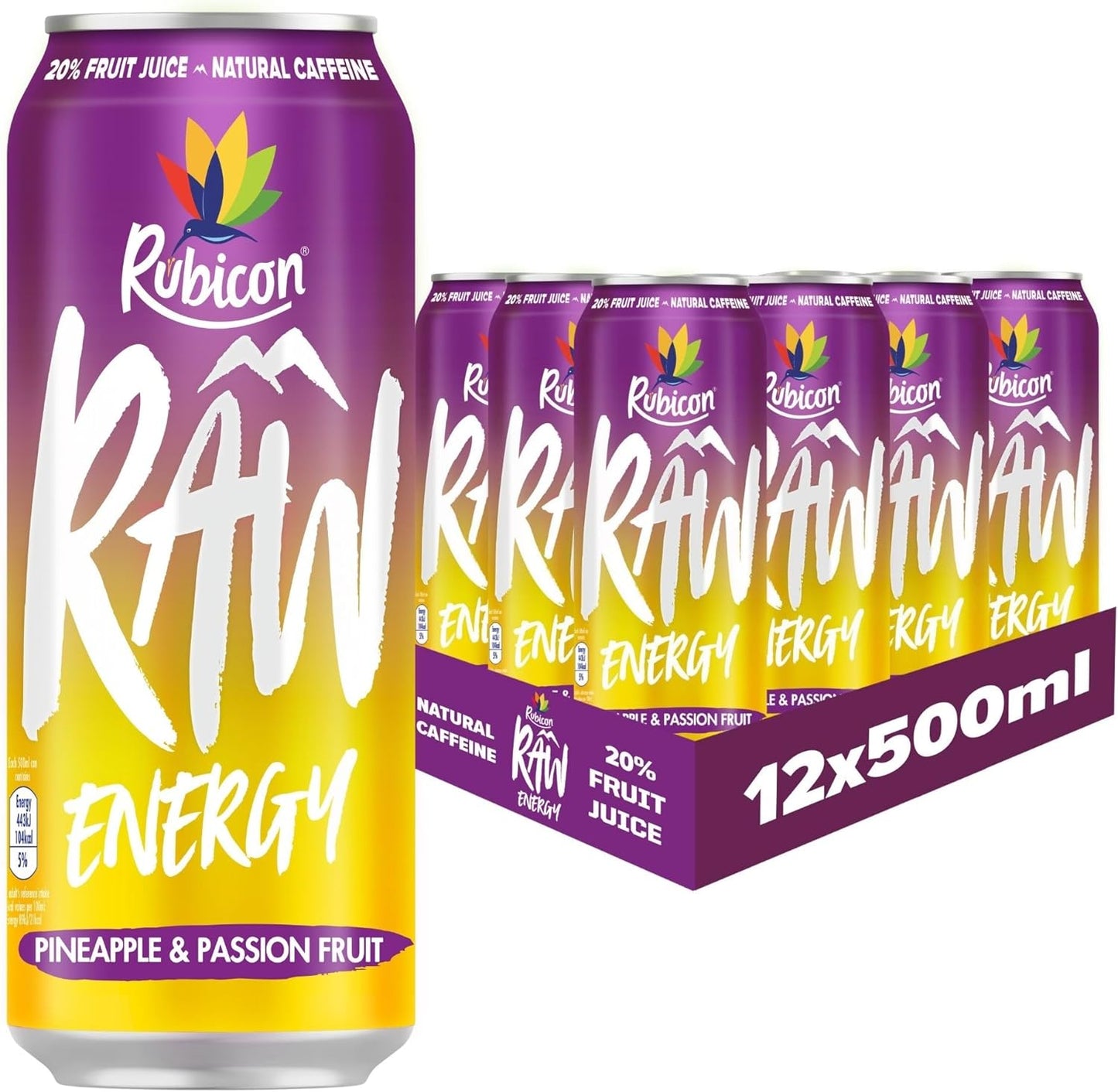 Rub Raw Nrg Pine & Passion 12x500ml