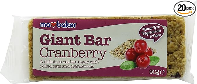 Ma Baker Giant Bars Berry 20x90g(8)